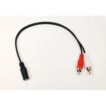 3.5MM Female Jack To 2 Plug Audio Splitter Cable By Mars. Fixed Price $6.82.