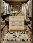 Ikea Tyssedal 5 Drawer Dresser Natural Wood Tone Narrow Nightstand Small Space. Fixed Price $150.00.