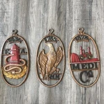 Sexton Metal 1785 Mm Vtg Bald Eagle Wall Hanging Plaque Fire Hydrant Medi 3. Fixed Price $70.00.