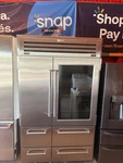 Sub-zero Pro 48 Stainless Steel Built-in French Door Refrigerator, Ice Maker. Fixed Price $15000.00.