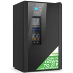 Nutrichef 108-CAN Beer Fridge Cooler W/ Glass Door & Digital Temperature Control. Fixed Price $417.99.