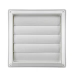 Lambro 363W 8" White Plastic Louvered Wall Vent. Fixed Price $60.00.
