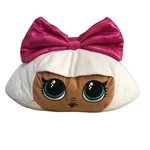 Lol Surprise Pillow 14" Plush Diva Big Face Pink Bow Stuffed Animal Kids Room. Fixed Price $14.89.