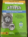 Affresh Washing Machine Cleaner, For Whirlpool, Maytag & Amana, - 6 Tablets. Fixed Price $14.99.