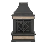 Sunjoy Heirloom Slate Wood Burning Fireplace - Black. Fixed Price $526.72.