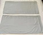 (2) Bamboo-blend Comfort King Silver Gray Pillowcases 20" X 40". Fixed Price $12.99.
