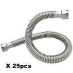 Plumbing Lot 25PCS Corrugated Ss Water Heater Connector/lines 3/4"FIPX3/4" 18". Fixed Price $234.88.