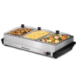 Elite Gourmet EWM6171 Triple 3 X 2.5 Qt. Trays, Buffet Server, Food Warmer Te.... Fixed Price $70.83.