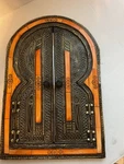 Vintage Moroccan/rustic Design Mirror With Door Style Wall Hanging. Fixed Price $45.00.