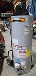 State GS6 50 Yrvit Gas Hot Water Tank Gallons Top And Side Conn New (1-AISLE). Fixed Price $1100.00.