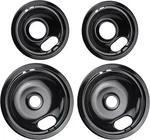 4 Pcs Range Cooktop Porcelain Drip Pan Replaces For Whirlpool, Amana, Maytag. Fixed Price $38.99.