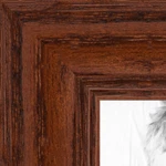 Arttoframes 1.25" Custom Poster Brown Walnut Stain On Oak Wood 4086 Large. Fixed Price $65.90.