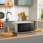 Mainstays 0.7 Cu Ft Countertop Microwave Oven 700W Led Digital Turntable White. Fixed Price $46.99.
