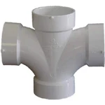 Genova Products 73520 Double Sanitary Tee Pipe Fitting, 2" Inch, White. Fixed Price $20.99.