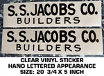 S.s. Jacobs Co. Builders Bud Moore Trans-am Mustang 1971 Clear Decal Pair. Fixed Price $29.33.