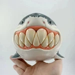 Savage Great White Shark Resin Ornament Creative Animal Table Decor Gift. Fixed Price $29.99.