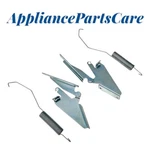 Whirlpool Dryer Door Hinge Set 8066057, 8066056, W10041960. Fixed Price $44.99.