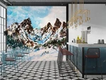 3DWINTER Snow Mountain G7517 Wallpaper Murals Removable Self-adhesive Honey. Fixed Price $25.14.