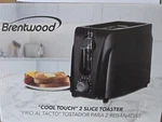 Brentwood Cool Touch 2-SLICE Toaster, Black. Fixed Price $15.99.