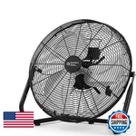 Comfort Zone 18-INCH High-velocity Industrial Floor Fan Heavy-duty 3-SPEED. Fixed Price $107.03.