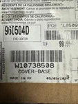 New Whirlpool Hood Cover-base Part # W10738508. Fixed Price $150.00.