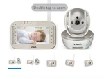 Vtech VM343 Expandable Video Baby Monitor W/ & Tilt Camera Auto Night Visi. Fixed Price $32.00.