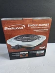 Brentwood TS-321BK 1,000-WATT Single Electric Burner (white) New Box. Fixed Price $42.99.