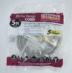 Certified Appliance Accessories 3 Wire Closed Eyelet 40A Range Cord 5' 90-1062. Fixed Price $24.99.