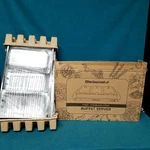 Open Box Elite Gourmet Buffet Server 3-TRAY 7.5 Qt Triple Stainless. Fixed Price $44.99.
