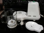 Braun 3210 Food Processor Motor Base & Blender Glass Jar With Blade And Lid. Fixed Price $144.41.
