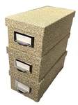 Index Card Storage Box Pendaflex Fiberboard 3 5 Inches Lot Of. Fixed Price $49.95.