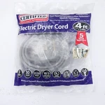 4' Certified Appliance 90-1010QC 3-WIRE Quick-connect 30-AMP Dryer Cord. Fixed Price $12.99.