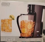 New Dash Iced Beverage Maker Brewer Cold Tea Coffee Pitcher Model DCBB300 Black. Fixed Price $45.50.