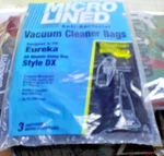 3 Micro Lined Eureka Vacuum Cleaner Bags Style Dx. Fixed Price $9.99.