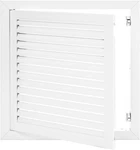 15.4 X Louvered Panel W/push-button Switch-access W/vent-whi. Fixed Price $48.00.