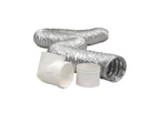 Dundas Jafine TD48D2DZW Dryer Duct Connector Kit 4" X 8' Aluminum Vent. Fixed Price $14.49.