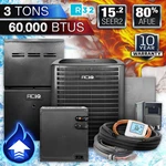 Aciq Ton 15.2 SEER2 60000 Btu 80% R32 & Upflow Gas Furnace Split System. Fixed Price $3981.00.