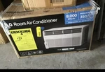 Lg 8000 Btu Medium Room Air Conditioner, Window 350SQ Ft New Box. Fixed Price $210.00.