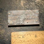 Printing Block Ask Lux Toilet Form Today Copper Face. Fixed Price $20.00.