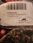 New Oem Genuine Viking Defrost Terminator Thermostat VK058966-000. Fixed Price $75.00.