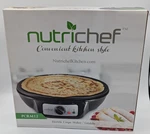 Nutrichef PCRM12 Electric Crepe Maker & Griddle Hot Plate Cooktop New Open Box. Fixed Price $28.95.