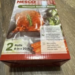 Nesco VS-03R Universal Vacuum Sealer Replacement Bag Rolls, Pk (8" X 20"). Fixed Price $15.77.