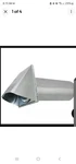 Deflecto Dryer Vent Wide Mouth Galvanized Hood With Pipe Silver 4". Fixed Price $13.99.