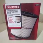 Craftsman 9-17816 Oem Filter Fits Current Vacuums 5 Gallons And Above. Fixed Price $9.99.