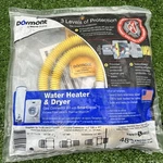 Water Heater Dryer Gas Line Connection Kit Safety Shield 48" Thermal/flow Valve. Fixed Price $29.98.
