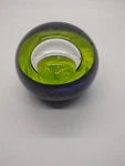 Purple Frog Eye Paperweight David Smith Blowing Sands Glass Studio Signed 2006. Fixed Price $45.00.