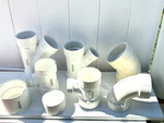 Of 9 Charlotte Pipe Pvc Fittings Sch 40 Dwv Elbows And More New. Fixed Price $59.99.