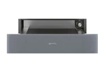 Smeg Linea Design 24" Grey Warming Drawer - CPRU115S. Fixed Price $850.00.