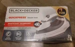 Black+decker F976 Quickpress Iron With Smart Steam Stainless Steel Soleplate. Fixed Price $26.45.