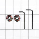 W10846205 Whirlpool Kitchenaid Chrome Handle Medallion End Cap Oem. Fixed Price $14.95.
